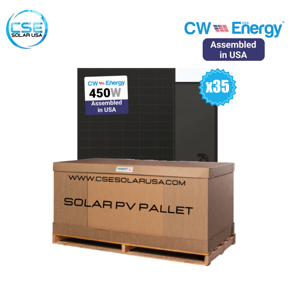 Cw Panel CW Energy 450W All-Black Solar Panel | CWT450-108TNB10 (35 panels per ...
